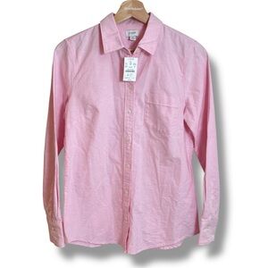 NWT J.Crew 100% Cotton Soft Pink Women's Button-Down Shirt